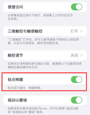 都匀苹果授权维修站分享iPhone轻点无法唤醒怎么办